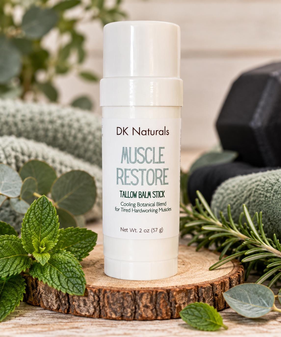 Muscle Restore Tallow Balm Stick – Soothing, Natural & Grass-Fed