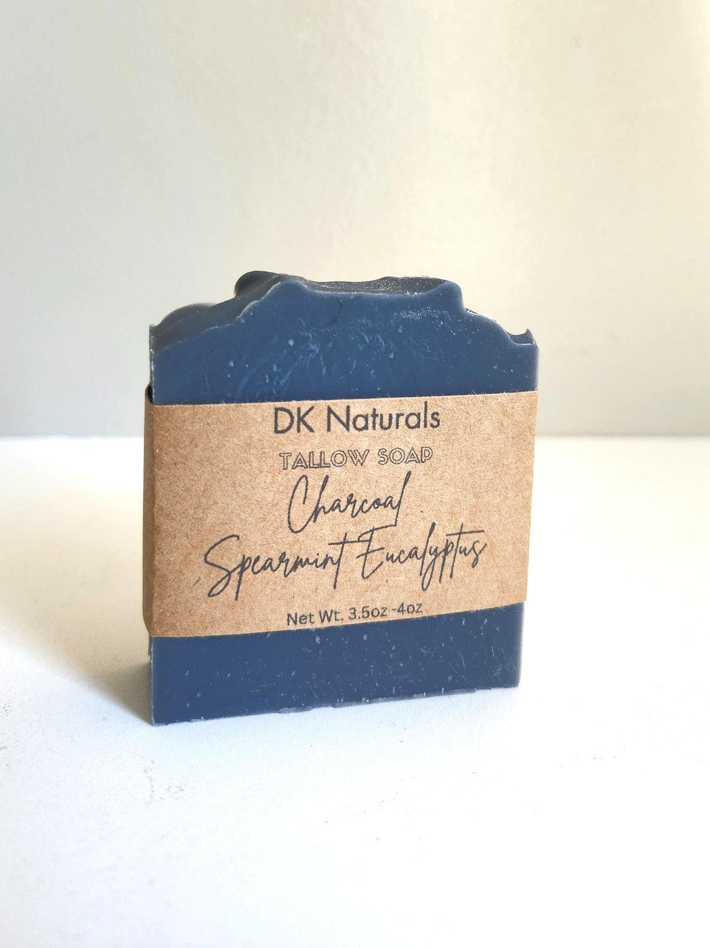 Charcoal Spearmint Eucalyptus Tallow Bar Soap