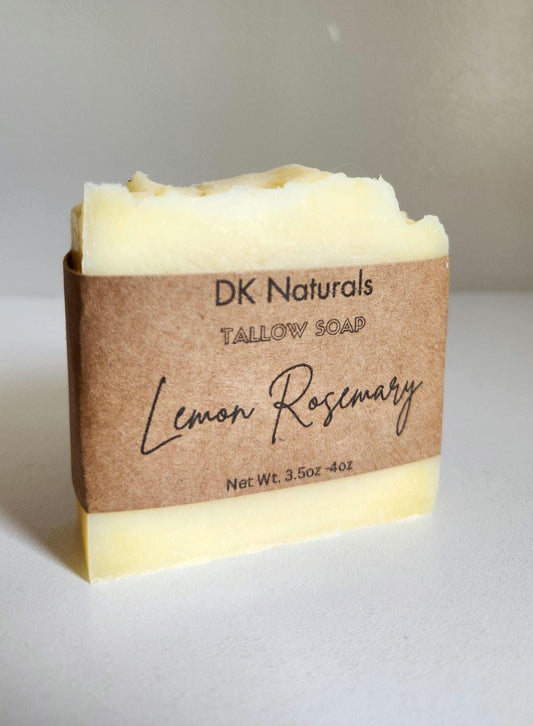Lemon Rosemary Tallow Bar Soap