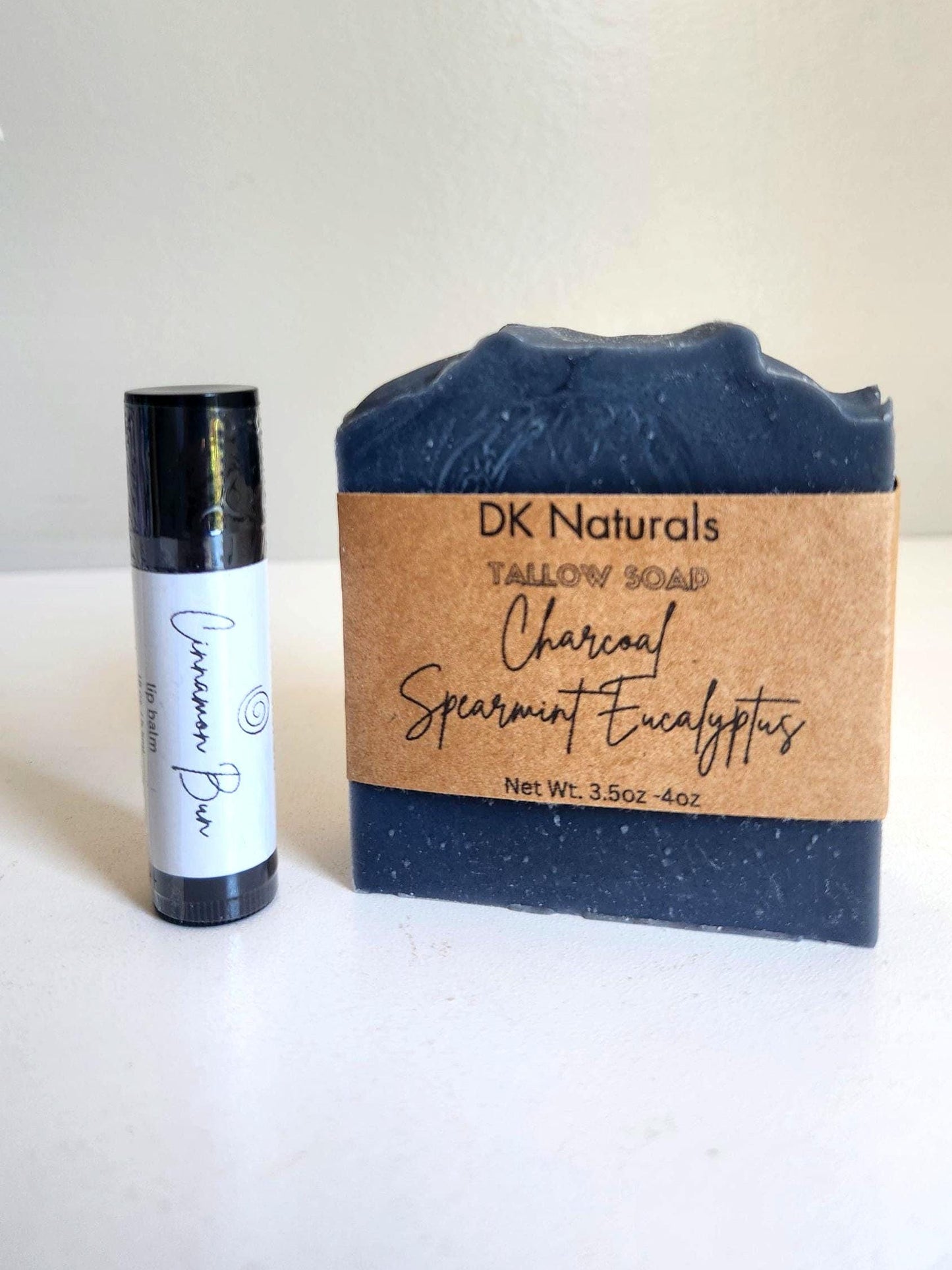 Charcoal Spearmint Eucalyptus Tallow Bar Soap