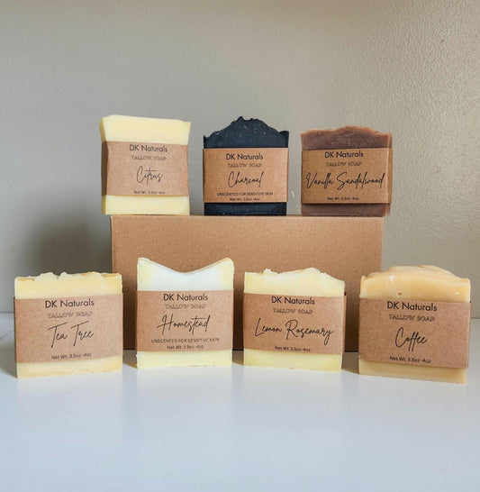 Lemon Rosemary Tallow Bar Soap