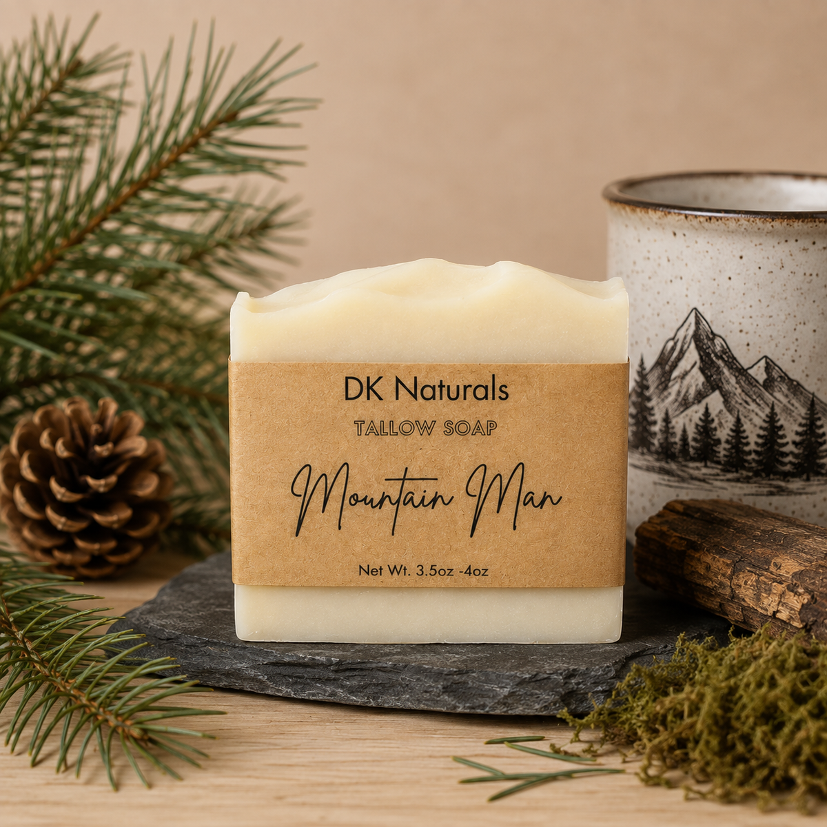 Mountain Man Tallow Bar Soap