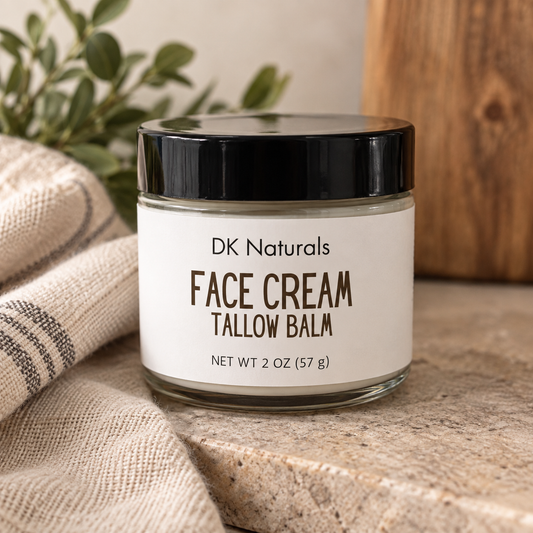 Tallow Face Cream – Pure Grass-Fed, One Ingredient, Deeply Moisturizing